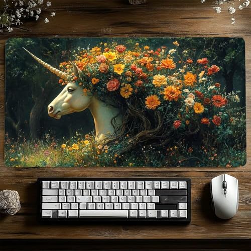 Gaming Mauspad XXL 1600x800x3 MM Wasserdicht Mousepad Berg Schreibtischunterlage für Kabellose Tastatur Maus Laptop, Mouse Pad See Anti Rutsch Basis Schreibtisch Zubehör für Tisch Deko model-2310 Bild 3