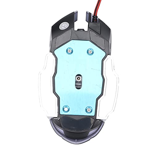 Denash Gaming Wired Maus Einstellbare Beleuchtung für Hochgeschwindigkeitsklicks und Reibungsloser Betrieb für Computer- und Tablet -Serien OPS Schwarzer USB Anschluss Bild 5