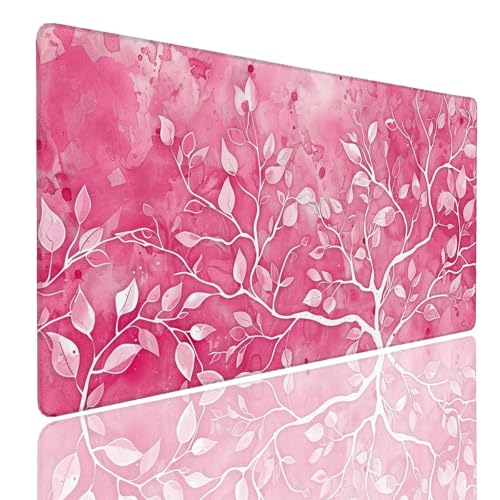 Mauspad XXL 1400x800x4mm Wasserdicht Schreibtischunterlage rutschfeste Speed Gaming Mousepad Tree (2) Groß Desk Mouse Mat Maus Pad, Schreibtisch Unterlage Deko für PC, MacBook, Laptop, Home Office Bild 1