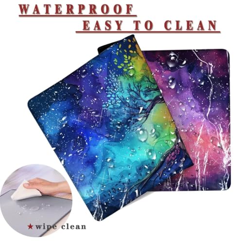 Mauspad XXL 1400x800x4mm Wasserdicht Schreibtischunterlage rutschfeste Speed Gaming Mousepad Tree (6) Groß Desk Mouse Mat Maus Pad, Schreibtisch Unterlage Deko für PC, MacBook, Laptop, Home Office Bild 2
