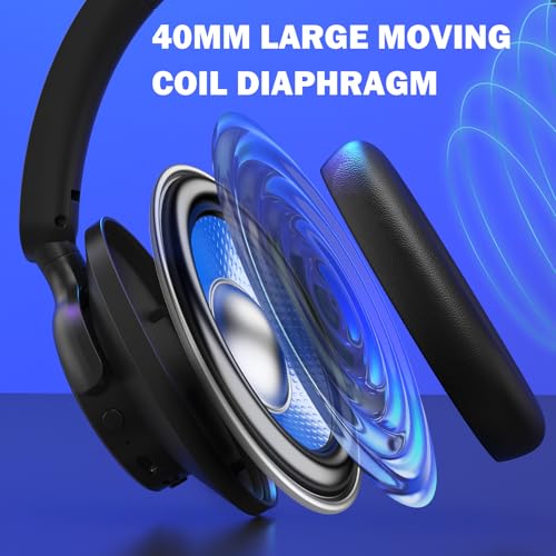 Redragon H610 kabelloses Gaming-Headset für PS5, PS4, PC, Mac, NS – BT 5.3 mit ANC-Geräuschunterdrückung, 50 Stunden Akkulaufzeit, leicht, Over-Ear-Kopfhörer mit integriertem Mikrofon Bild 2