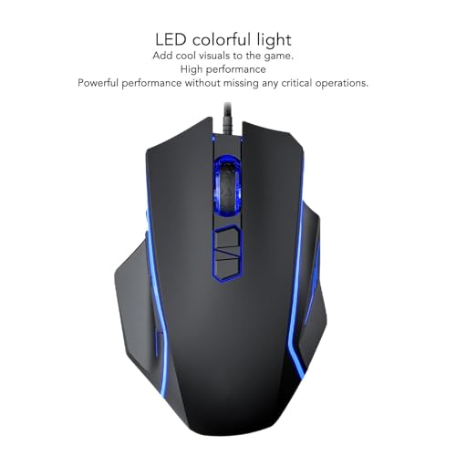 Denash Wired Bunfle Gaming Maus -LED Hochleistungs Ergonomische Computermaus für Home Office Schlafsaal ABS -Material Bild 2