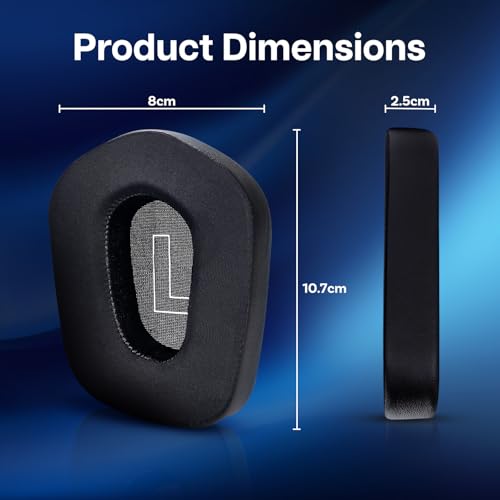 Ersatz Ohrpolster für Logitech G733 / G335 Lightspeed Wireless Gaming Kopfhörer von MMOBIEL - Mesh Gewebe Kopfhörer Ohrpolster – Ersatzpolster – Schwarz (Schwarz, Kühlgel) Bild 5