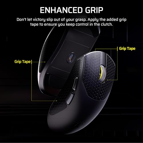 Corsair Sabre v2 PRO Ultraleichte FPS Wireless Gamingmaus - 33.000 DPI, 36g schwer, Hyper-Polling 8000Hz, mechanische Schalter, kabellose Batterielebensdauer bis zu 70 Stunden Bild 7