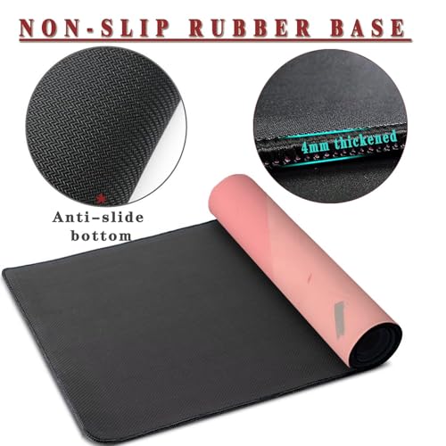 Mauspad XXL 1400x800x4mm Wasserdicht Schreibtischunterlage rutschfeste Speed Gaming Mousepad Triangles (1) Groß Desk Mouse Mat Maus Pad, Schreibtisch Unterlage Deko für PC, Laptop, Home Office Bild 3