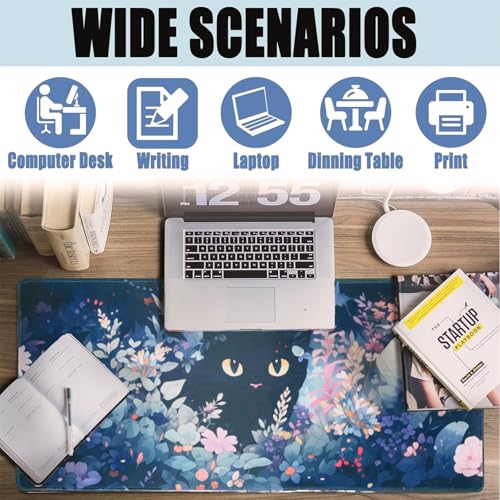 Gaming Mauspad, Mousepad XXL 900 * 400MM Mouse Pad mit Wasserdicht und Anti-Rutsch großes Maus Pad & Schreibtischunterlage - Mouse Mat Setup & PC Bild 3