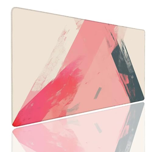 Mauspad XXL 900x600x4mm Wasserdicht Schreibtischunterlage Rutschfeste Speed Gaming Mousepad Triangles (1) Groß Desk Mouse Mat Maus Pad, Schreibtisch Unterlage Deko für PC, Macbook, Laptop, Home Office Bild 1