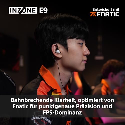 Sony INZONE E9 In-Ear-Gaming-Kopfhörer - entwickelt mit Fnatic, Sound-Isolierung, Einstellbarer EQ, USB-C Audio-Box, PC-Streaming - Schwarz Bild 3