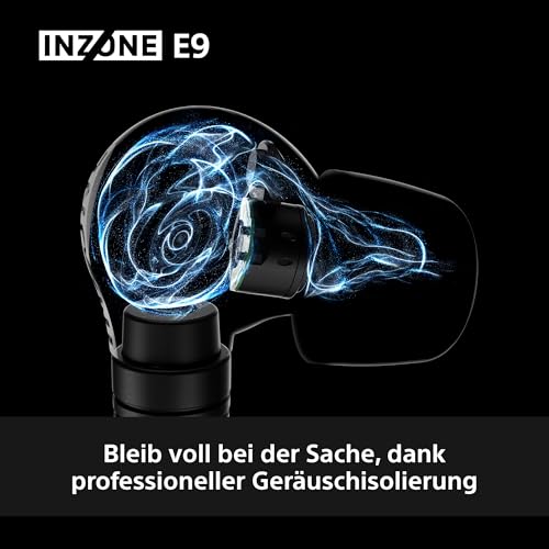 Sony INZONE E9 In-Ear-Gaming-Kopfhörer - entwickelt mit Fnatic, Sound-Isolierung, Einstellbarer EQ, USB-C Audio-Box, PC-Streaming - Schwarz Bild 5