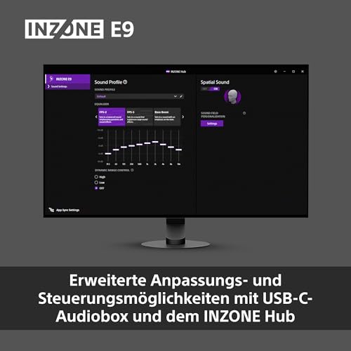 Sony INZONE E9 In-Ear-Gaming-Kopfhörer - entwickelt mit Fnatic, Sound-Isolierung, Einstellbarer EQ, USB-C Audio-Box, PC-Streaming - Schwarz Bild 6