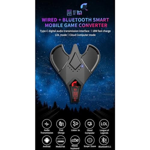 2X M3 Plug und Paly Gamepad Mobile Controller Gaming Tastatur Maus Konverter Bluetooth 5.0 für Android/IOS Adapter Bild 2