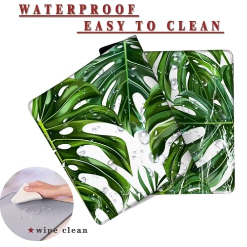 Mauspad XXL 1400x800x4mm Wasserdicht Schreibtischunterlage Rutschfeste Speed Gaming Mousepad Tropical (2) Groß Desk Mouse Mat Maus Pad, Schreibtisch Unterlage Deko für PC, Macbook, Laptop, Home Office Bild 2