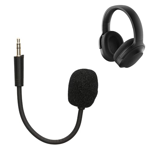 kwmobile Ersatz Kopfhörer Mikrofon kompatibel mit Razer Barracuda X Headset - Gaming Headphones Mikrofon mit 3,5 mm Klinkenstecker - Schwarz Bild 5