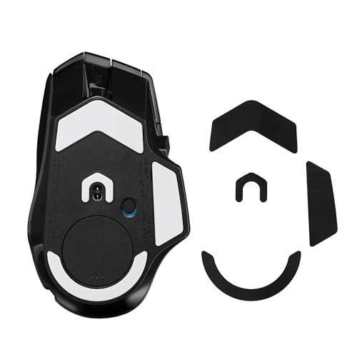 kwmobile Mouse Feet Sticker kompatibel mit Logitech G502 X Plus Ersatz Glider - Mausfüße passgenau - Maus Glides in Schwarz Bild 1