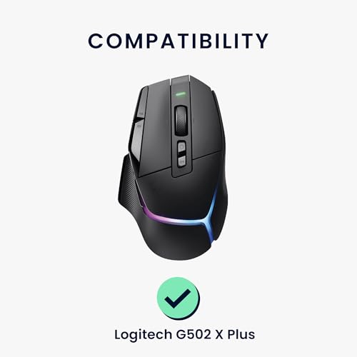 kwmobile Mouse Feet Sticker kompatibel mit Logitech G502 X Plus Ersatz Glider - Mausfüße passgenau - Maus Glides in Schwarz Bild 2