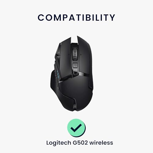 kwmobile Mouse Feet Sticker kompatibel mit Logitech G502 Wireless Ersatz Glider - Mausfüße passgenau - Maus Glides in Weiß Bild 2