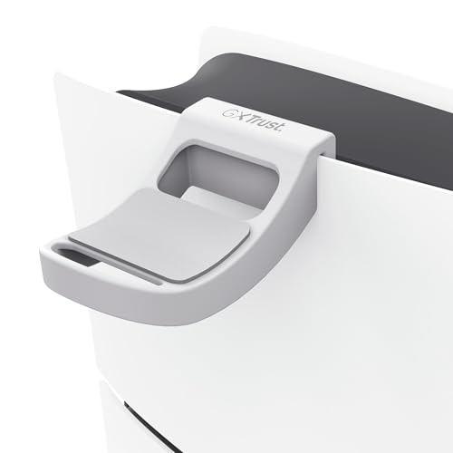 GXTrust PS5 Headset Halterung, PlayStation 5 Kopfhörer Ständer mit Silikon-Inlay, Konsole Kopfhörer Halter für jedes Headset, PS5 Zubehör, Weiß Bild 1