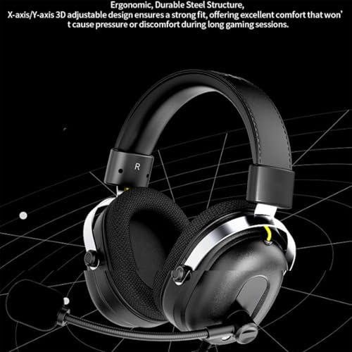 Gaming-Headset, 360°-Surround-Sound, ergonomischer Gaming-Kopfhörer, unterstützt Soundlokalisierung, 3,5-mm-Audiobuchse, Plug-and-Play Bild 2