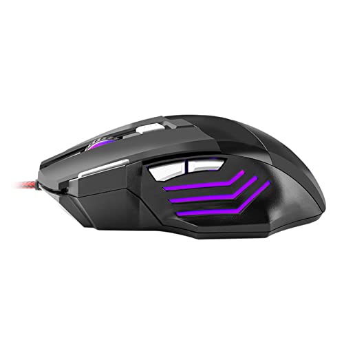 Denash Gaming -Maus RGB -Hintergrundbeleuchtung Ergonomisches Design für Genaue Steuergeschenk für Freunde PC Gaming Mäuse ABS Material Bild 2