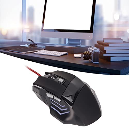 Denash Gaming -Maus RGB -Hintergrundbeleuchtung Ergonomisches Design für Genaue Steuergeschenk für Freunde PC Gaming Mäuse ABS Material Bild 4