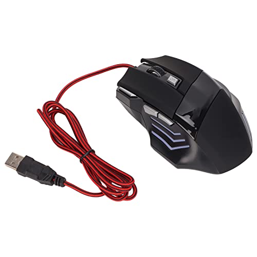 Denash Gaming -Maus RGB -Hintergrundbeleuchtung Ergonomisches Design für Genaue Steuergeschenk für Freunde PC Gaming Mäuse ABS Material Bild 6