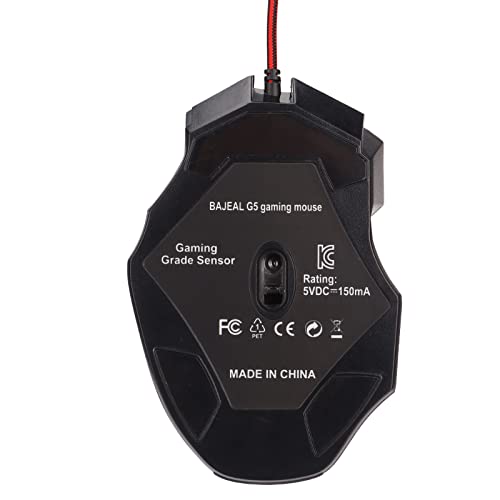 Denash Gaming -Maus RGB -Hintergrundbeleuchtung Ergonomisches Design für Genaue Steuergeschenk für Freunde PC Gaming Mäuse ABS Material Bild 7