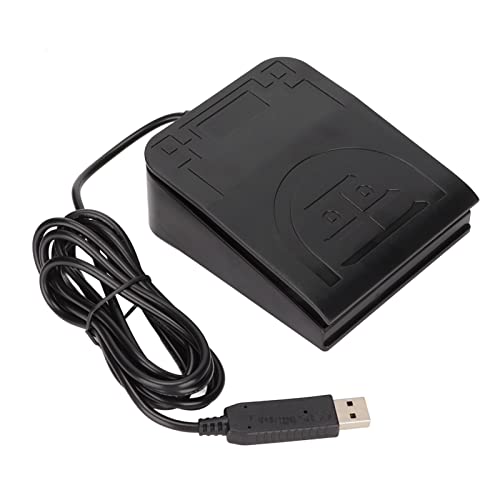Denash USB -Fußschalter Pedal Ergonomisches Design Single -Tastatur Maus Gaming String Multimedia Funktionen Breite Anwendung Zum Spielen von Spielen Instrumentenkontrolle Bild 6