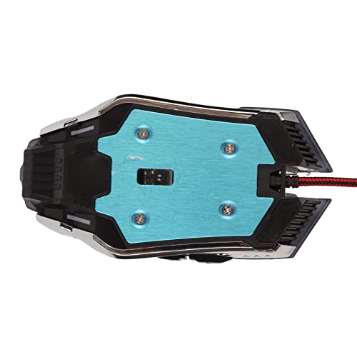 Denash Gaming -Maus -RGB Rückbeleuchtung Bequemes Ergonomisches Design für Genaue Steuerung, Geeignet für Desktop und Laptop Computer (Black) Bild 4