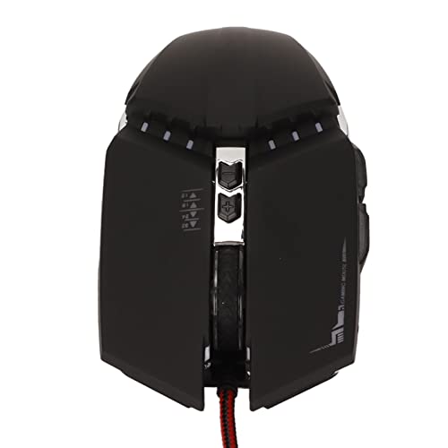 Denash Gaming -Maus -RGB Rückbeleuchtung Bequemes Ergonomisches Design für Genaue Steuerung, Geeignet für Desktop und Laptop Computer (Black) Bild 6