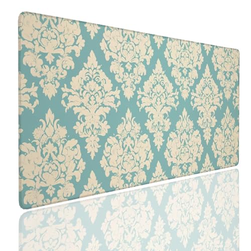 Mauspad XXL 900x600x4mm Wasserdicht Schreibtischunterlage Rutschfeste Speed Gaming Mousepad Turquoise (1) Groß Desk Mouse Mat Maus Pad, Schreibtisch Unterlage Deko für PC, Macbook, Laptop, Home Office Bild 1