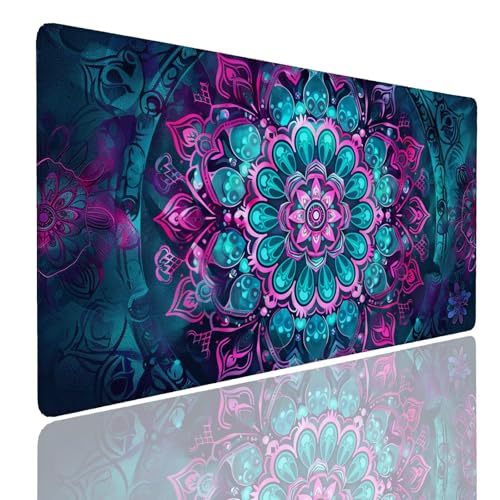Mauspad XXL 900x600x4mm Wasserdicht Schreibtischunterlage Rutschfeste Speed Gaming Mousepad Turquoise (3) Groß Desk Mouse Mat Maus Pad, Schreibtisch Unterlage Deko für PC, Macbook, Laptop, Home Office Bild 1