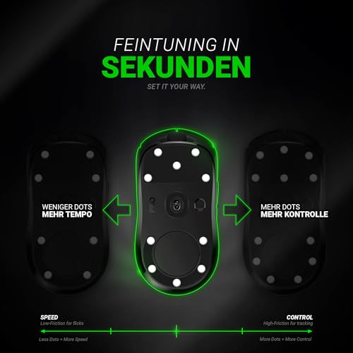 SensoryBoost FPS (d) Dot Skates (PTFE) Universelle Mausfüße für maximale Kontrolle & präzises Gleiten auf Stoff & Glas Mauspads (40 Stück Ø 6,5 mm) Abgerundet, leise & langlebig | Premium Glides Bild 4