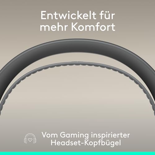 Logitech Zone Wireless 2 ES for Business – kabelloses Headset mit Geräuschunterdrückung, adaptivem Hybrid ANC, nativem Bluetooth, Microsoft Teams-Zertifiziert – Grafit Bild 7
