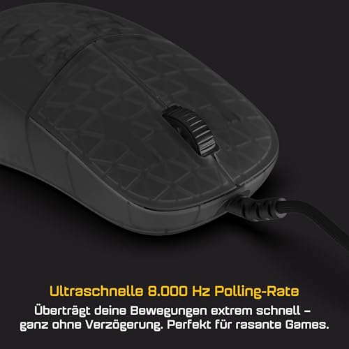 ENDGAME GEAR XM2 8k v2 Gaming Maus Dark Frost – 30K DPI Optischer Sensor, 8000Hz Polling, Claw-Grip Design für mittlere bis größe Hände, leicht (52,5g) Bild 2