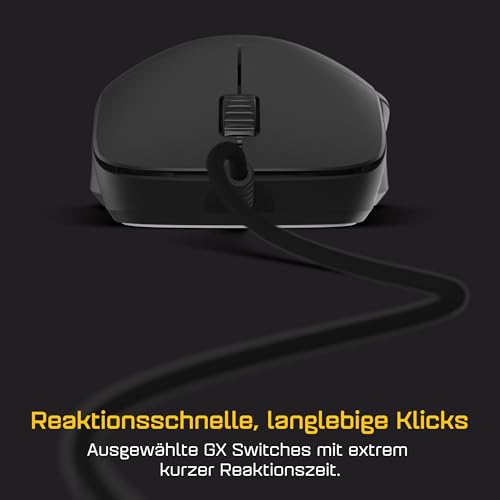 ENDGAME GEAR XM2 8k v2 Gaming Maus Schwarz – 30K DPI Optischer Sensor, 8000Hz Polling, Claw-Grip Design für mittlere bis größe Hände, leicht (51,5g) Bild 3