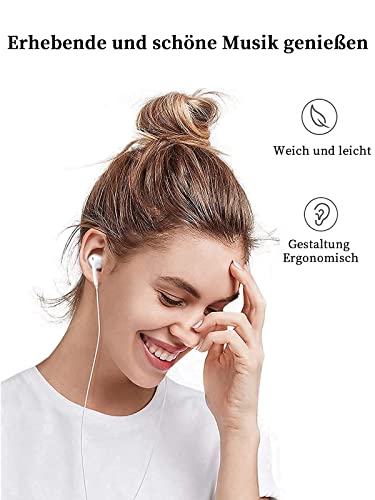 Kopfhörer mit Kabel 3.5mm In-Ear Ohrhörer mit Mikrofon und Lautstärkeregler Earphones Kompatibel mit iPhone 6/iPod/iPad/Huawei/Xiaomi/Samsung/Android/MP3/MP4/PC(A3) Bild 3