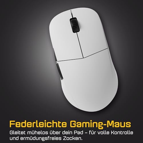 ENDGAME GEAR XM2w 4k v2 Wireless Gaming Maus Weiß – 30K DPI Optischer Sensor, 4000Hz Polling, Claw-Grip Design für mittlere bis größe Hände, leicht (61,5g) Bild 5