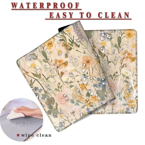 Mauspad XXL 1400x800x4mm Wasserdicht Schreibtischunterlage rutschfeste Speed Gaming Mousepad Vintage (1) Groß Desk Mouse Mat Maus Pad, Schreibtisch Unterlage Deko für PC, MacBook, Laptop, Home Office Bild 2