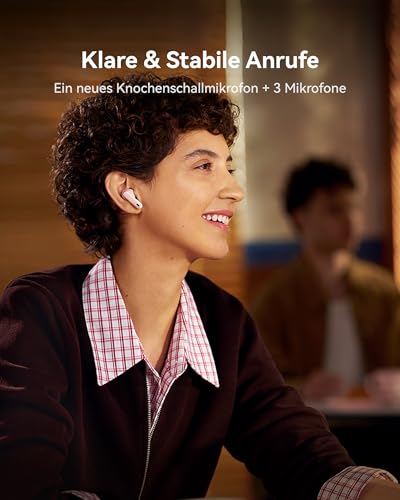 HUAWEI FreeBuds 7i Kabellose Kopfhörer, Intelligente aktive Geräuschunterdrückung 4.0, Unbegrenztes räumliches Audio, iOS & Android, 4 Ohrstöpsel für bequemen Sitz, 30 Monate Garantie, Schwarz Bild 6
