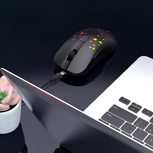 Denash Gaming -Maus 2,4G Dual -Modus Sechs Level Einstellbare RGB Mäuse für PC Spieler, Ergonomisches Design für Komfortable Spieleerlebnisse Bild 5