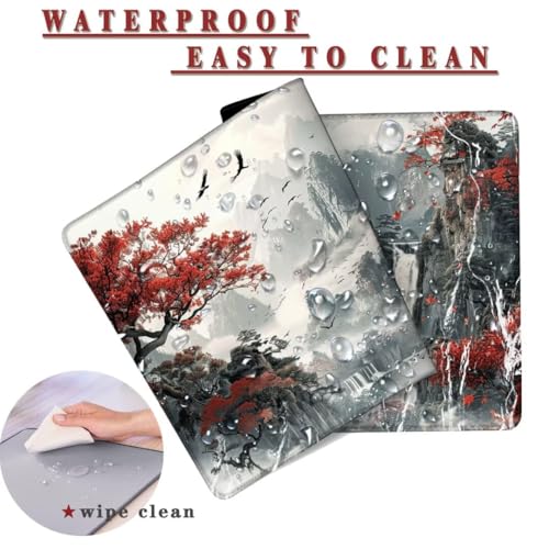 Mauspad XL 1000x400x4mm Wasserdicht Schreibtischunterlage rutschfeste Speed Gaming Mousepad Vintage (16) Groß Desk Mouse Mat Maus Pad, Schreibtisch Unterlage Deko für PC, MacBook, Laptop, Home Office Bild 2