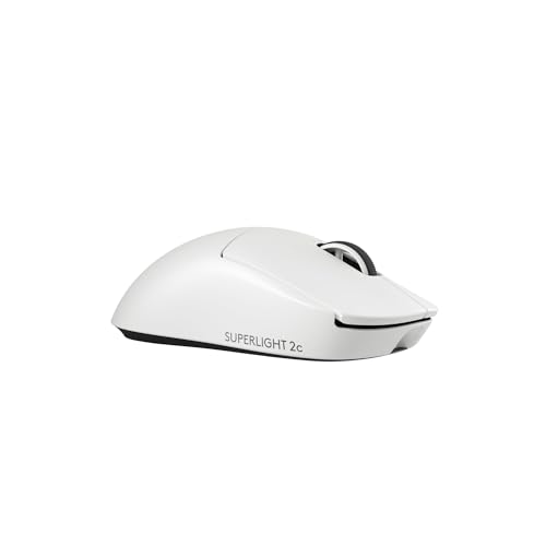 Logitech G PRO X Superlight 2c kabellose Gaming-Maus, 60 g Pro-Grade-Maus mit 5 programmierbaren Tasten, 44K-DPI-Sensor, 8.000 Hz Signalrate, USB-C-Ladefunktion für PC/Mac - Weiß Bild 2