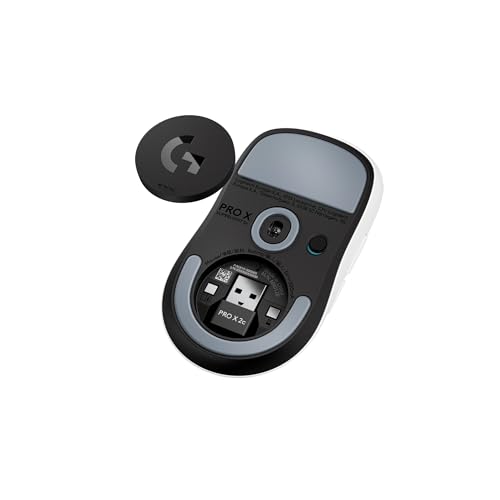 Logitech G PRO X Superlight 2c kabellose Gaming-Maus, 60 g Pro-Grade-Maus mit 5 programmierbaren Tasten, 44K-DPI-Sensor, 8.000 Hz Signalrate, USB-C-Ladefunktion für PC/Mac - Weiß Bild 3