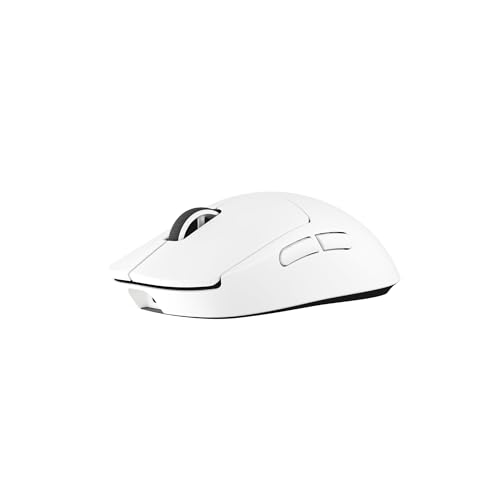 Logitech G PRO X Superlight 2c kabellose Gaming-Maus, 60 g Pro-Grade-Maus mit 5 programmierbaren Tasten, 44K-DPI-Sensor, 8.000 Hz Signalrate, USB-C-Ladefunktion für PC/Mac - Weiß Bild 4