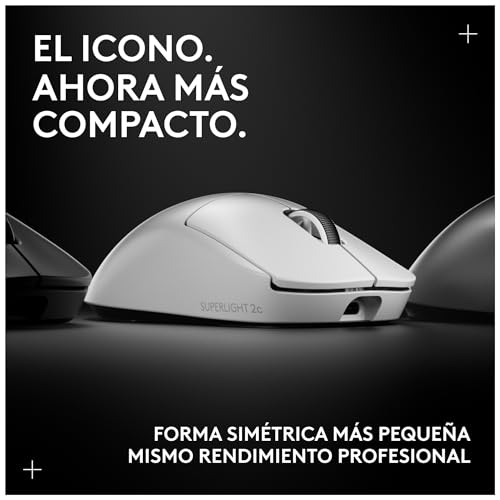 Logitech G PRO X Superlight 2c kabellose Gaming-Maus, 60 g Pro-Grade-Maus mit 5 programmierbaren Tasten, 44K-DPI-Sensor, 8.000 Hz Signalrate, USB-C-Ladefunktion für PC/Mac - Weiß Bild 5