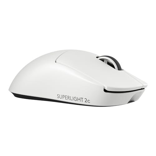 Logitech G PRO X Superlight 2c kabellose Gaming-Maus, 60 g Pro-Grade-Maus mit 5 programmierbaren Tasten, 44K-DPI-Sensor, 8.000 Hz Signalrate, USB-C-Ladefunktion für PC/Mac - Weiß Bild 6