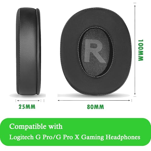 G Pro Ohrpolster Ersatzkissen Kompatibel mit Logitech G Pro/G Pro X Gaming Headset Ohrpolster mit Kühlendes Gel Bild 4