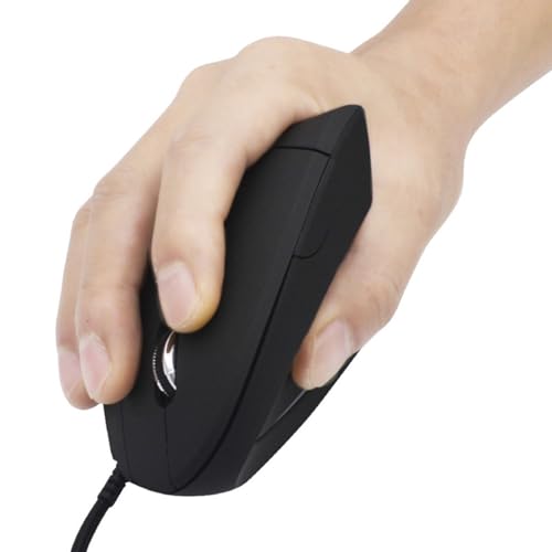 Denash Nicht -Slip -Matte Oberfläche Optisch Verdrahtete Vertikale Maus Vertikales Design Gaming Maus für Männer Frauen Plastik Bild 6