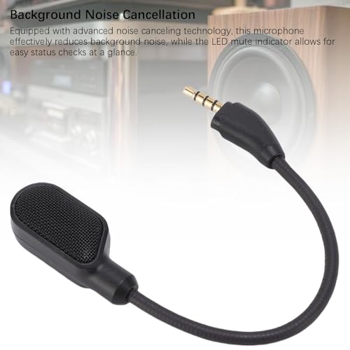 Topiky Mikrofonersatz für Hyper X Cloud III, Omnidirectional Pickup Stornierungs Gaming Headset Mikrofon mit LED Stummschaltindikator, für Klare Kommunikation und Strategische Bild 5