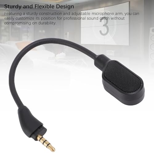 Topiky Mikrofonersatz für Hyper X Cloud III, Omnidirectional Pickup Stornierungs Gaming Headset Mikrofon mit LED Stummschaltindikator, für Klare Kommunikation und Strategische Bild 6